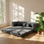 Canapé-lit convertible 3-en-1 en velours capitonné l 90,6 po x P 35,4 po x H Shenhui
