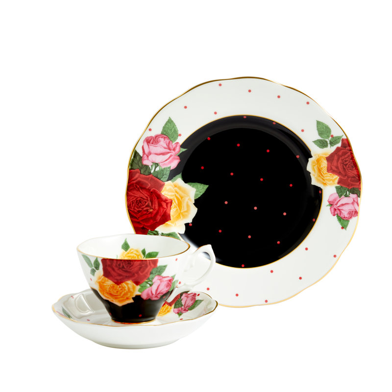 Royal Albert, 100 Years - Plate, Teacup & Saucer Set, Jazz (1960)