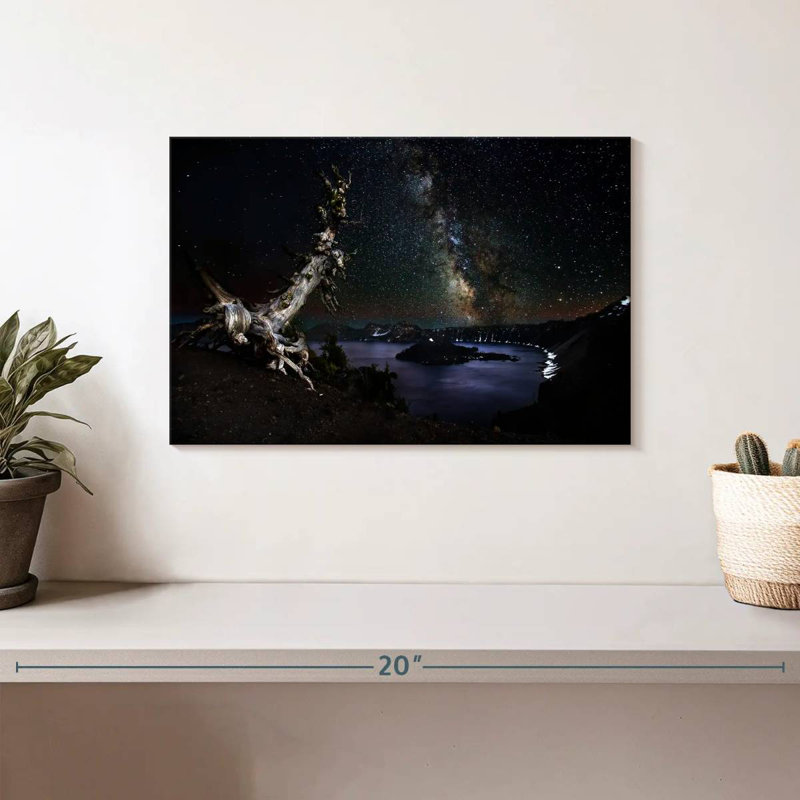 Milky Way Over Crater Lake, 8" H x 12" W
