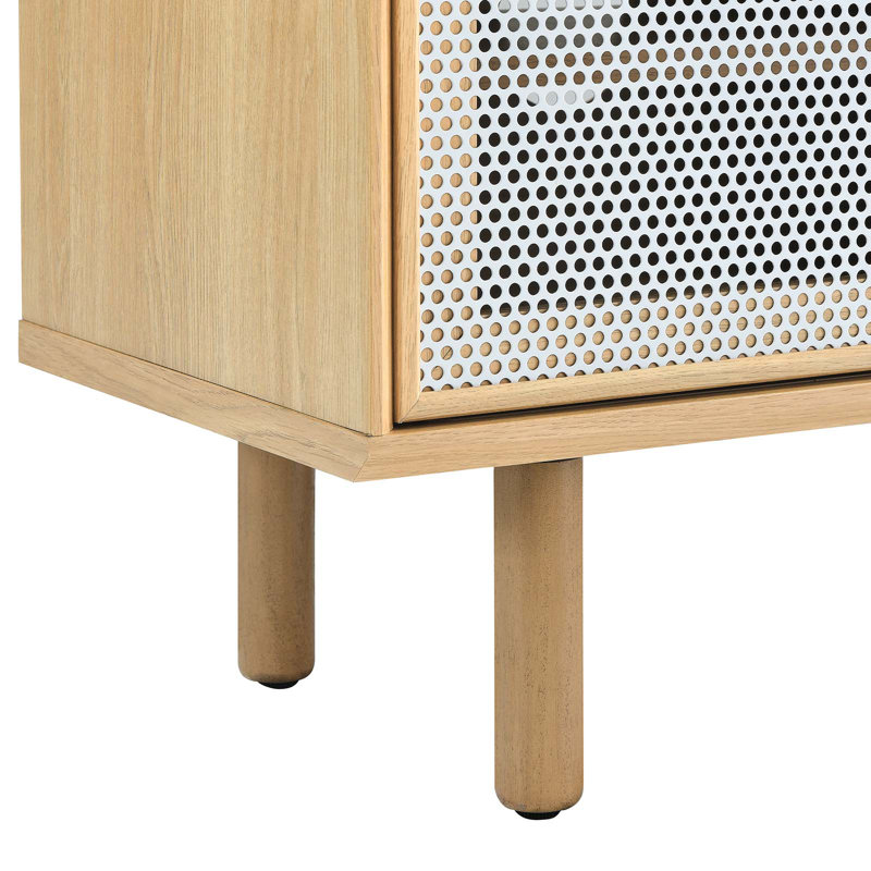 Meuble télé 60 "Kurtis par Modway, Chêne / Blanc