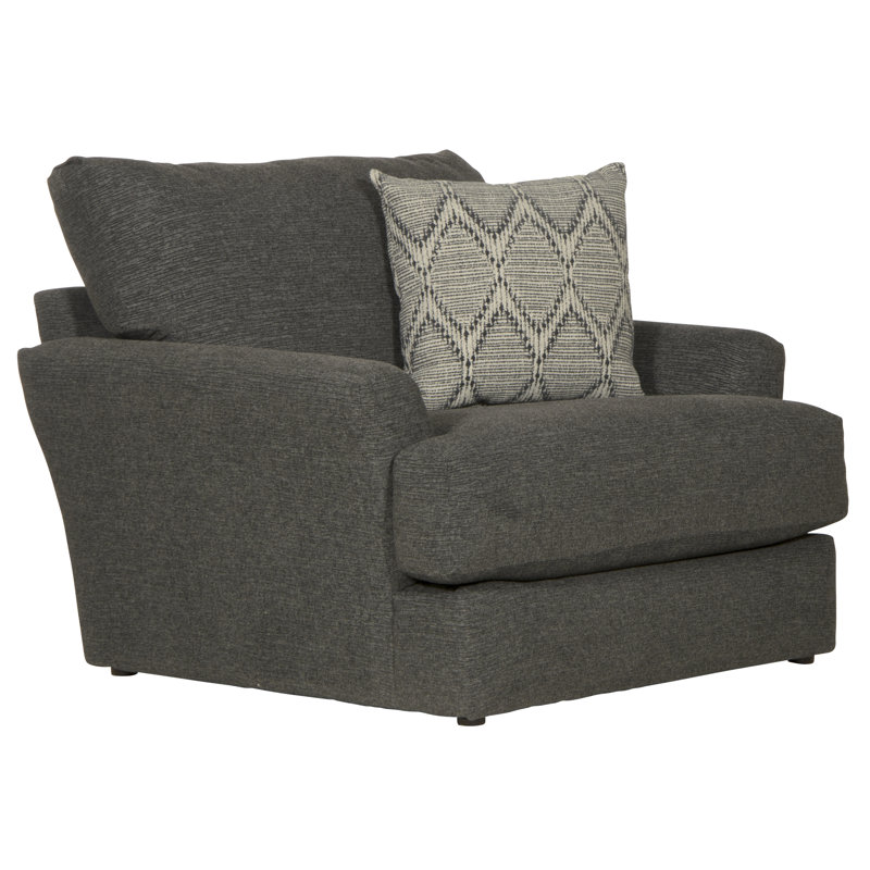 Fauteuil Huckabee, 100 % polyester gris
