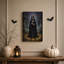 «Dark Fantasy Queen» avec couronne dorée et masque d'Halloween, art mural-735101530