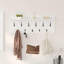 Wall-Mounted Coat Rack With Shelf Engineered Wood-1692554455