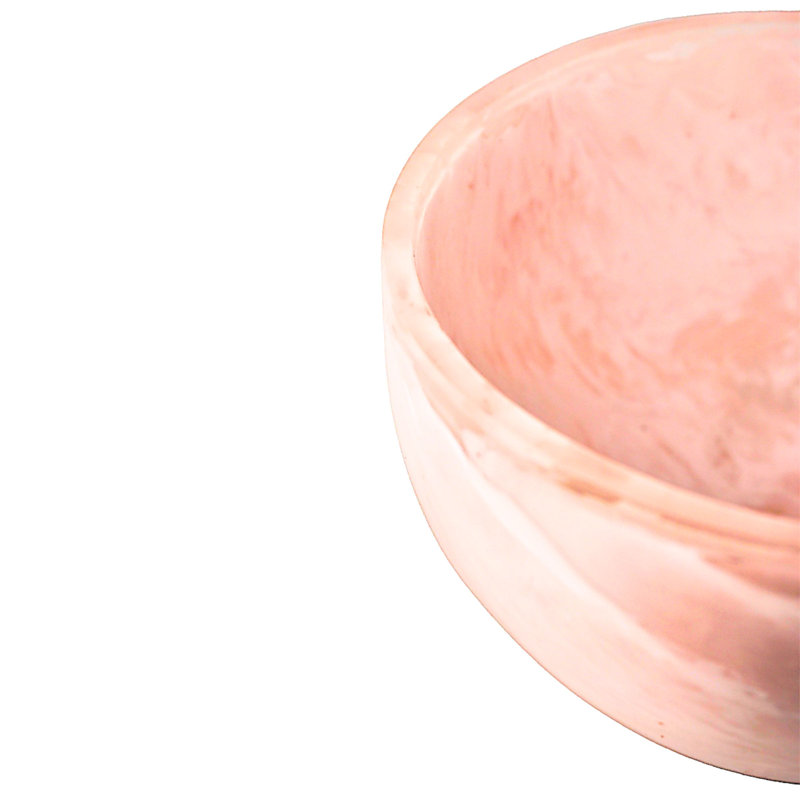 Bol à collation en résine Lucente, Rose
