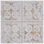 Carrelage mural en porcelaine d'aspect métal 13 po x 13 po Antigua Lis-74875409