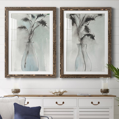 Soft Ferns I Premium encadré mat - prêt à être accroché