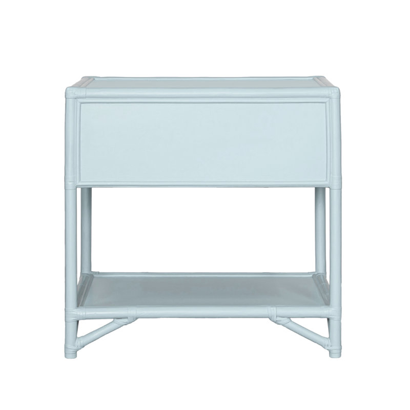 Olivia Collection 1 - Drawer Nightstand, Light Blue