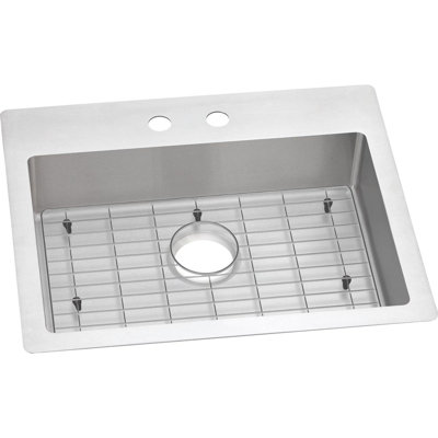 Crosstown 25" L x 22" W Dual Mount Kitchen Sink