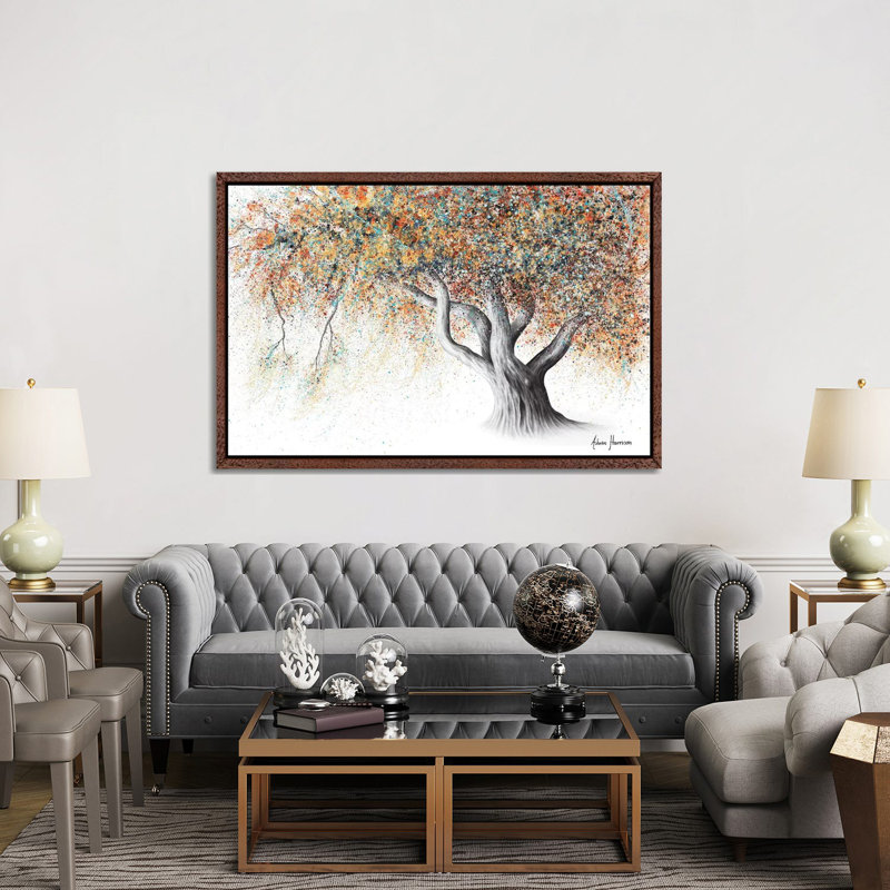 Rusty Autumn Tree by Ashvin Harrison - Wrapped Canvas Print, 152.5 cm H x 101.5 cm W, Classic Brown Wood Framed