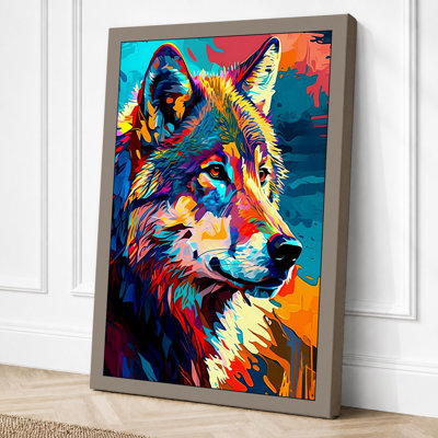 Electric Wolf Modern - Print