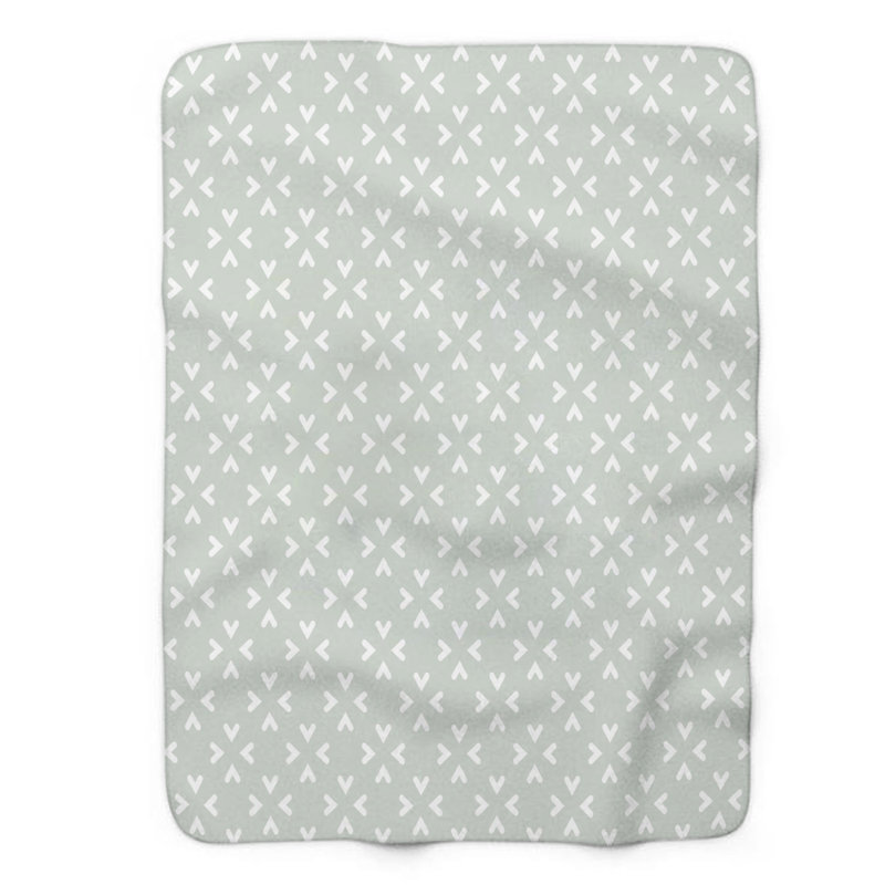 Couverture sherpa polie chic et sereine - 1 pièce, L 60 po x L 80 po