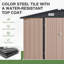 10 Ft. W X 12 Ft. D Outdoor Metal Storage Shed-550373179