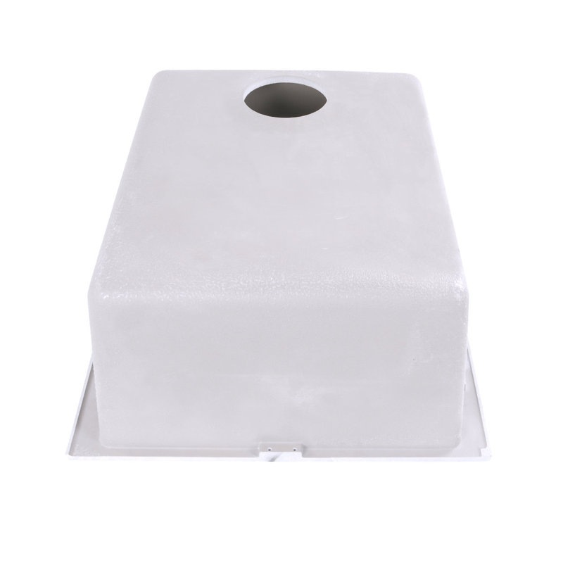 Plymouth 17'' L Single Basin Kitchen Sink, Matte White