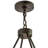 Van 8 - Light Glass and Steel Dimmable Wagon Wheel Chandelier