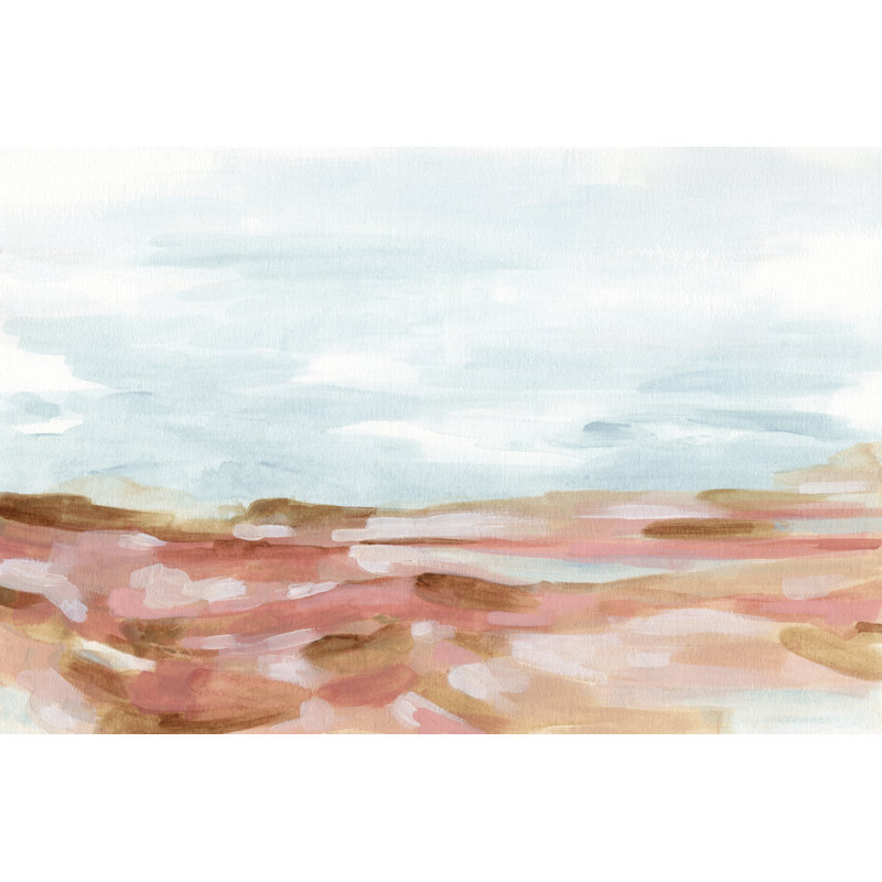 Sunset Shoals II - Wrapped Canvas Painting, 30cm H x 46cm W, Wrapped Canvas
