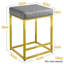 Upholstered Counter Stool with Metal Frame
