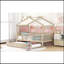 Lit en bois avec lit gigogne simple-1057143530