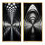«Gray Tunnel Futuristic Elegance Sleek», 2 pièces-1902630097-1902630098