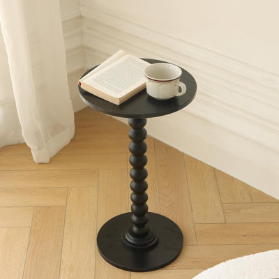 Round Side Table, Small Drink Table For Small Spaces, Modern Accent End Table Nightstand With Solid Wood Leg For Living Room, Bedroom, Corners, And Of by Alcott Hill
