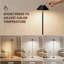 Ensemble de lampes sur pied Modern Modern - 59 po de hauteur, design minimaliste noir pour le salon et la chambre à coucher-753445007-760505112