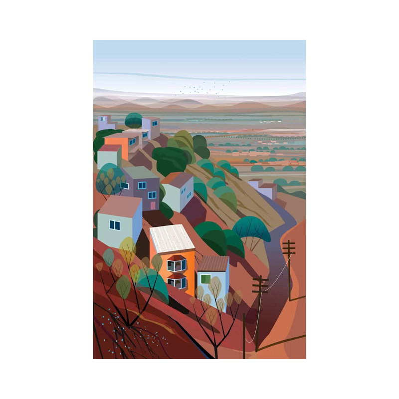 Los Altos by Charles Harker - Wrapped Canvas Painting, 20.32 cm H x 30.48 cm W