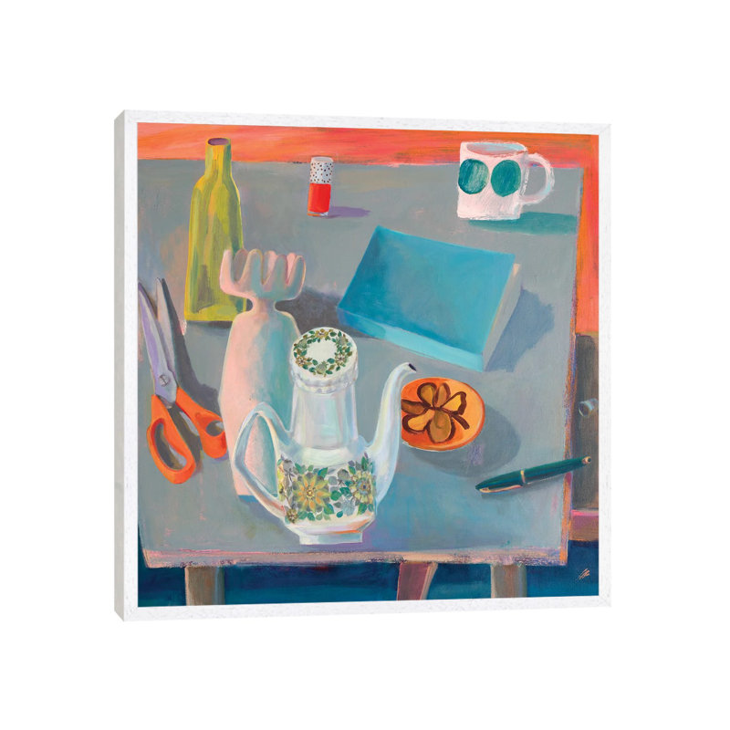 Apricot Glow by Gabriella Buckingham - Gallery-Wrapped Canvas Giclée on Canvas, 45.72 cm H x 45.72 cm W, White Floater Framed