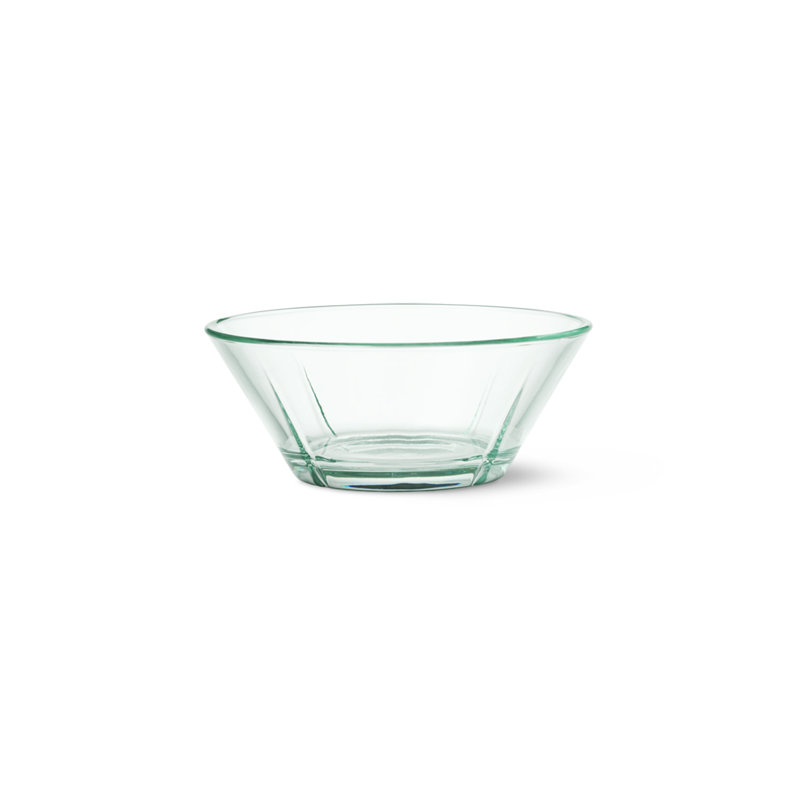 Bol en verre recyclé Grand Cru, vert clair, diamètre: 5,9 po, 2 pièces