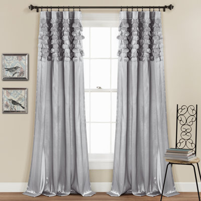 Panneaux de rideaux semi-transparents avec passe-tringle Gagliano