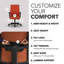 Chaise de travail à dossier moyen HON Ignition 2.0, inclinaison standard, structure noire, salamandre-119729017-117026065-119729018