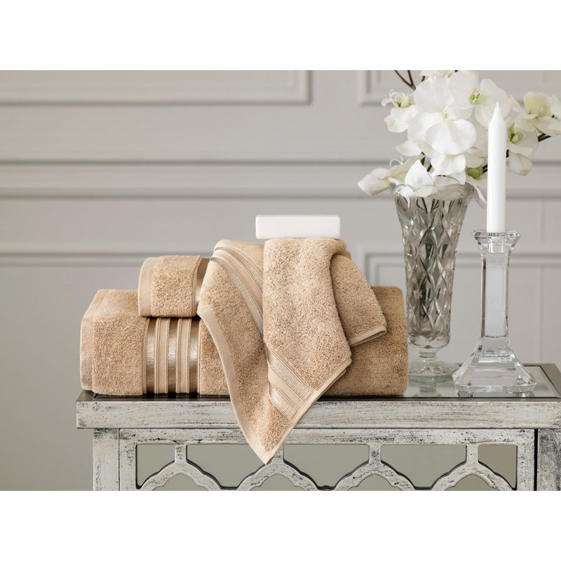 Carwell 100% Cotton Hand Towel, Beige