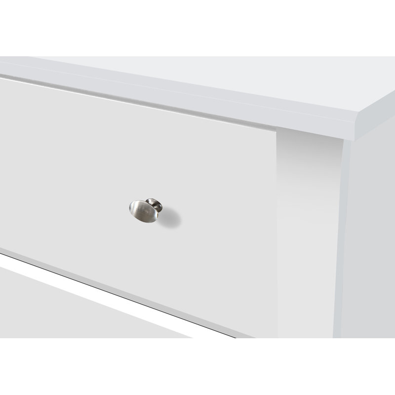 Crescent 4 Drawer Chest, White