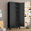 Winston Porter Modern Freestanding Wardrobe Armoire with Two Door-813717708