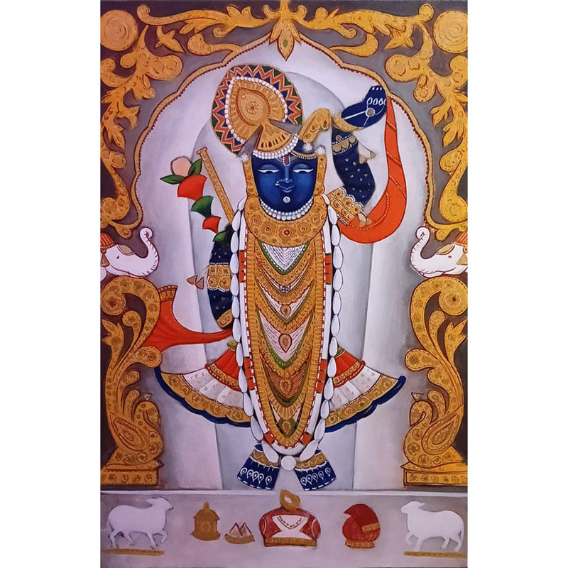 Shringar de Shrinathji | Acrylique sur toile | Par Sidharth Royal