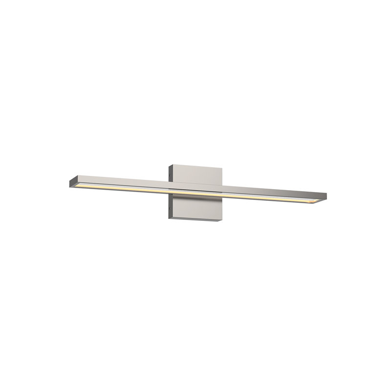 Brio 1 - Light LED Bath Bar, Brushed Nickel