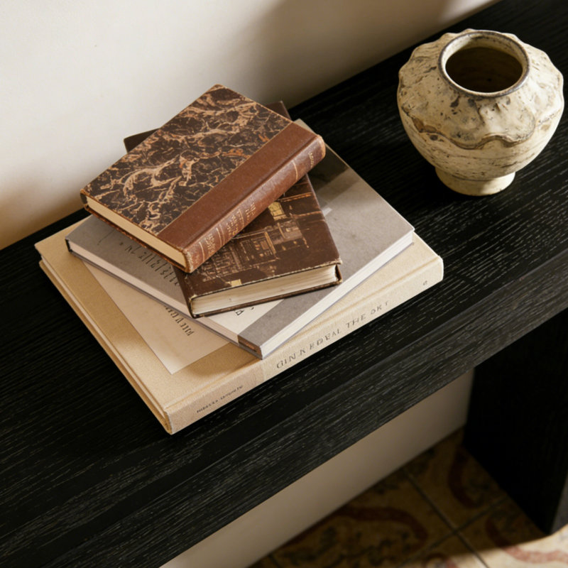 Console Retro Minimalist, Noir, H 33,46 po x l 62,99 po x P 13,78 po