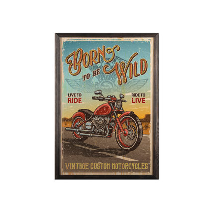 Perry Single Picture Frame Print on Wood