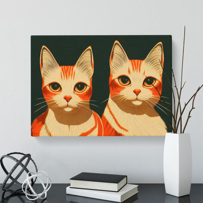 Two Cats Vol.1 - Wrapped Canvas Print