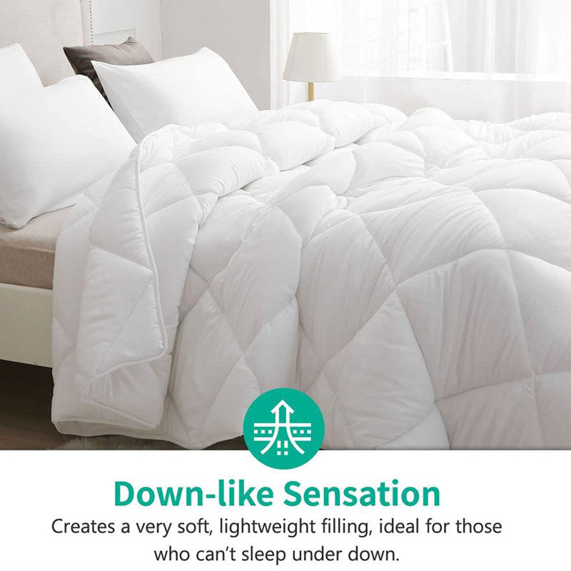 Comforter, King Down Comforter, White