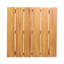 Table rustique en bois avec aspect lattes, l 19,71 po x P 18,53 po, texture latérale, l 19,71 po x P 18,71 po
