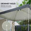 Outsunny 3 x 3(m) Pop Up Gazebo Canopy Replacement Cover, UV50+-123511686