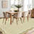 Bordered Design Machine Washable Rug with Rubber Backing for Living Room Modern Non-Slip Dining Room Rug Easy-Cleaning Floor Carpet for Bedroom-708819481