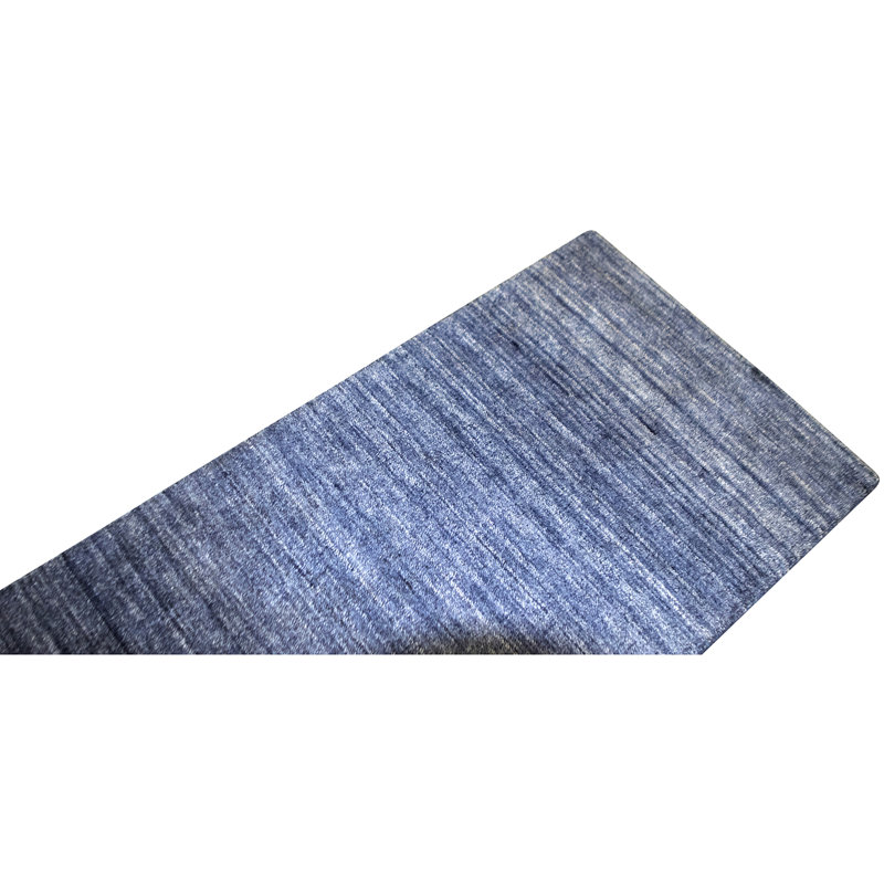Tapis bleu foncé noué à la main de haute qualité