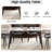 55.12" Modern Artificial Stone  Straight Edge Dining Table-1541143403-1541143398