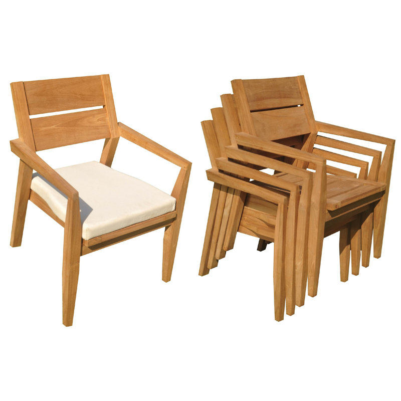 Vellore Outdoor - Piece Teak Dining Set, 6, 30.5" H x 60" W x 35" D