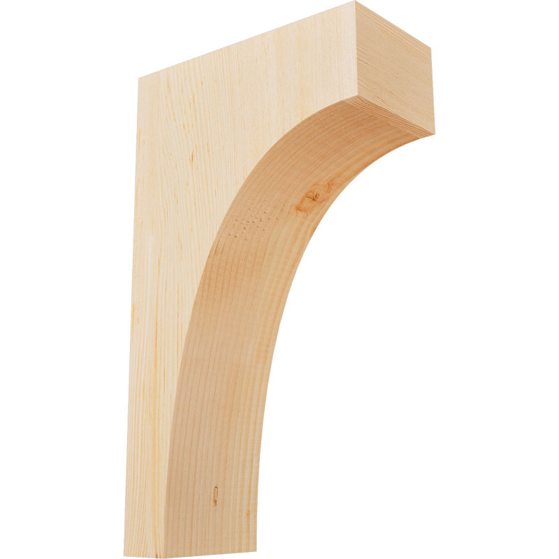 Huntington Corbel, H 20 po x l 5,5 po x P 12 po, Sapin de Douglas, Lisse