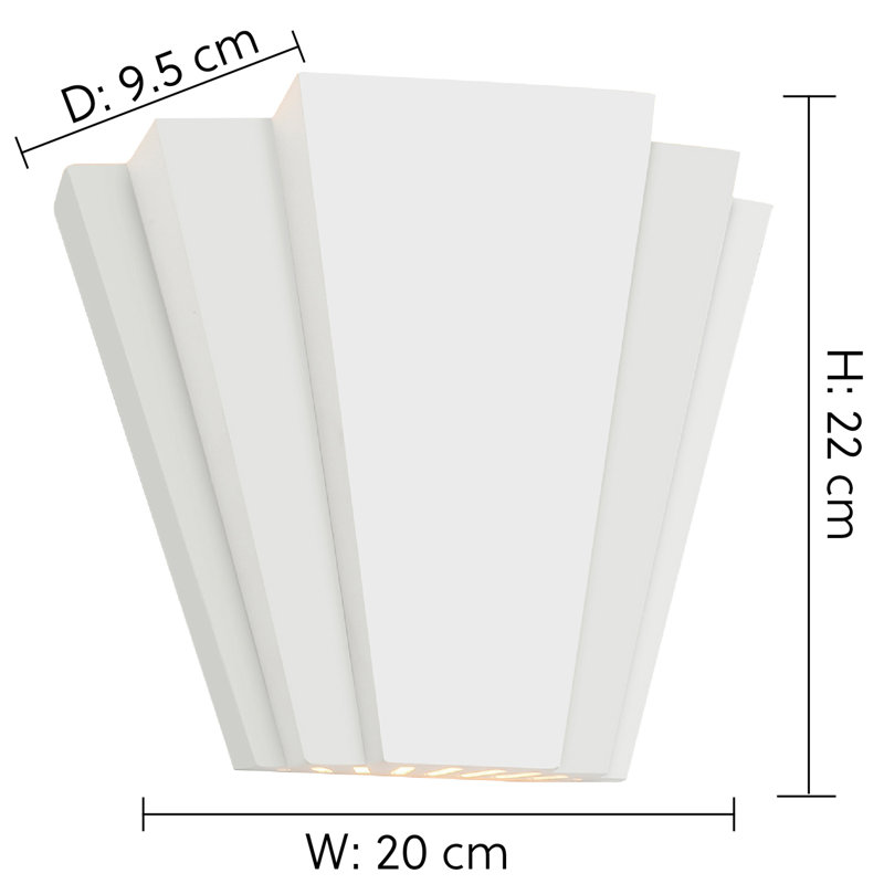 Gerulf Ceramic Flush Mounted Sconce