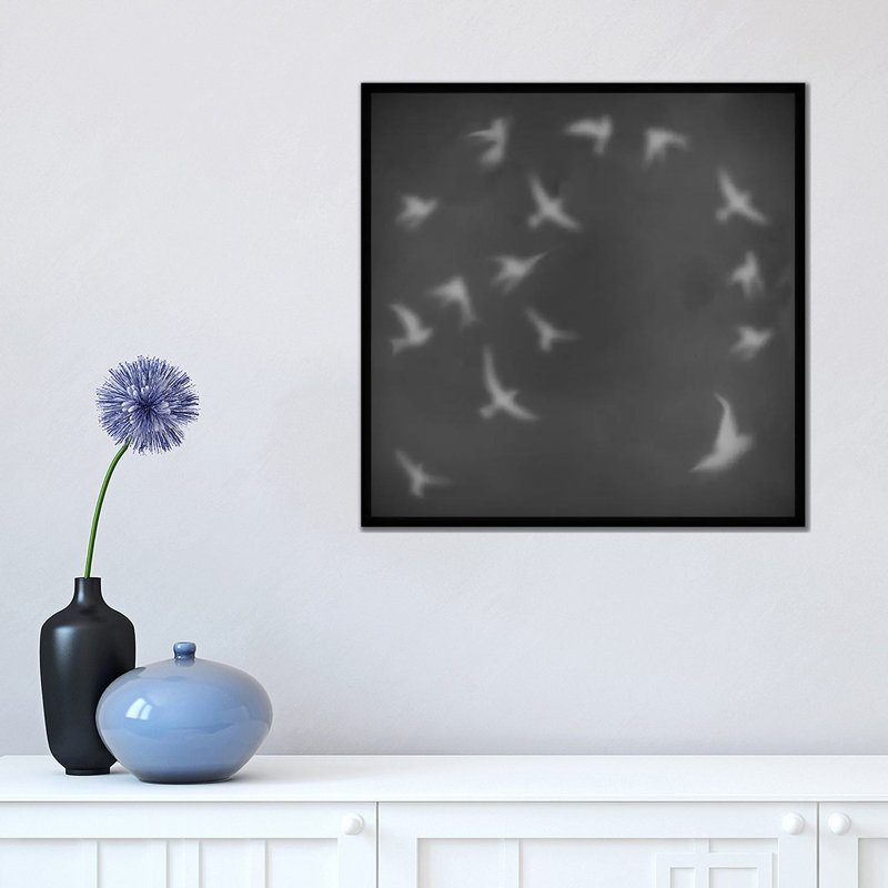 Flock Of Birds - Wrapped Canvas Print, 45.72cm H x 45.72cm W x 1.91cm D