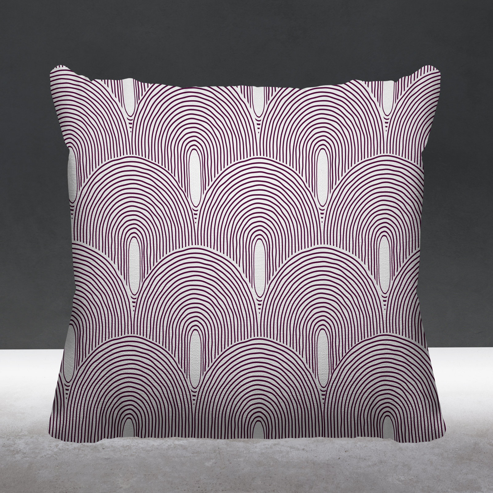 Limpo Starburst Indoor/Outdoor Throw Pillow, 20"H x 20"W, Purple, Square