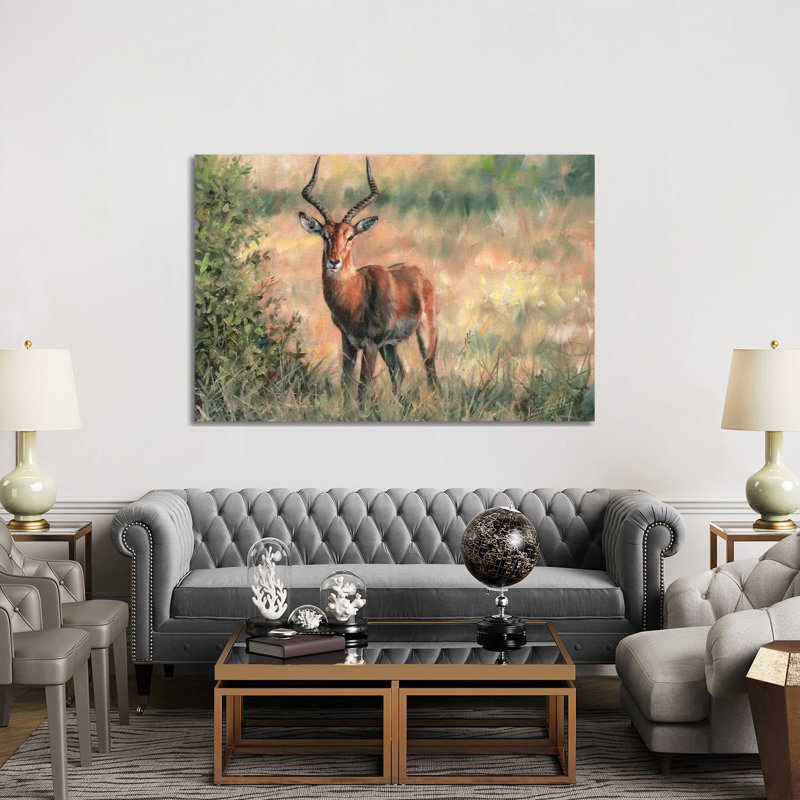 Impala by David Stribbling - Wrapped Canvas Painting, 152.5 cm H x 101.5 cm W
