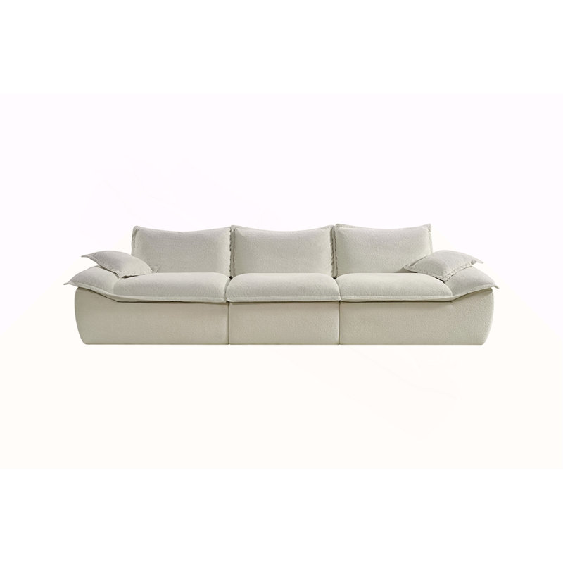 128 inch Compress Sofa-Beige